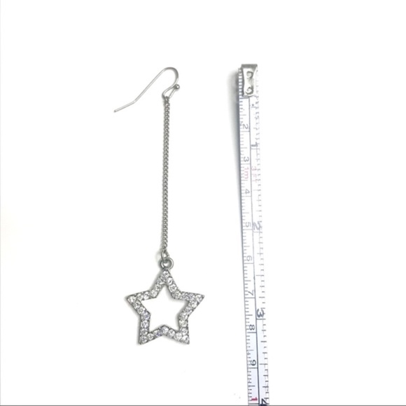 Stars & crystal mystic Long dangle earrings - Picture 3 of 7